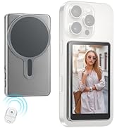 Magnetic Phone Vlog Selfie Monitor Screen,1080P Wireless Recording,Back Camera Selfie Monitor wit...