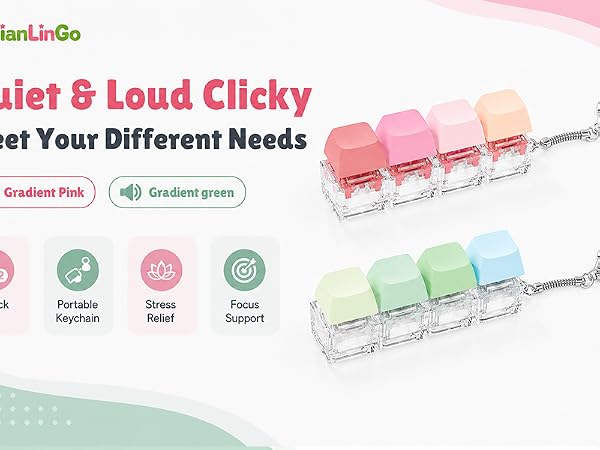 clicky keyboard fidget toys