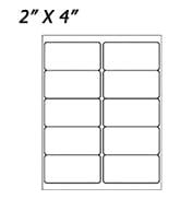 BESTEASY 100 Sheets Sticker Labels Compatible Laser/Ink Jet Shipping Labels - Per Sheet 10 Labels...