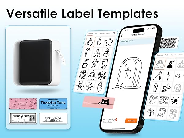 Y12 Bluetooth Label Maker Machine with Tape