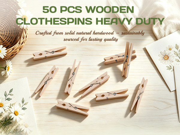 wooden clothespins