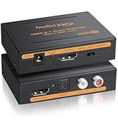 avedio links 8K HDMI Audio Extractor Splitter, 1080P HDMI Audio Converter Aapter + Optical Toslin...