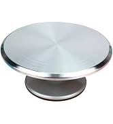 12 Inch Aluminium Alloy Revolving Cake Stand, Rotating Cake Turntable for Cake, Cupcake Decoratin...