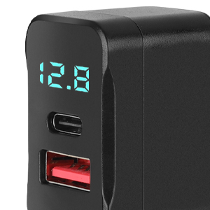 ?Real-time voltage display? to prevent power drops
