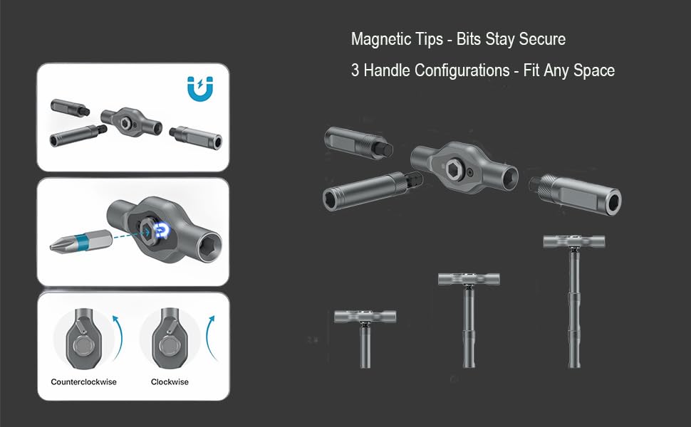 two-way ratchet screwdriver, mini precision tool set