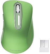 Memzuoix 2.4G Wireless Mouse - 1200 DPI Portable Computer Mouse with USB Receiver for Laptop, PC,...