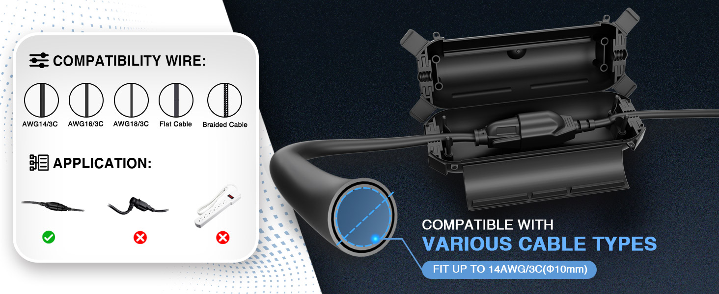 Outdoor Extension Cord Safety Cover