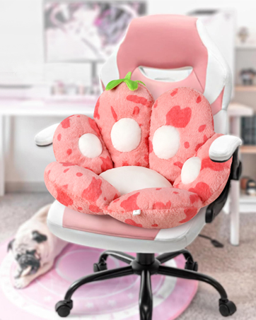 strawberry cow chair cushion
