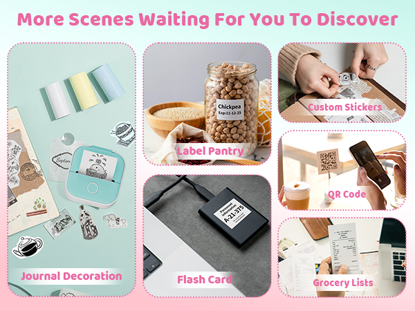 mini sticker printer T02