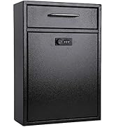 xydled Wall-Mount Mailboxes with Combination Lock, Hanging Secured Postbox,Security Key Drop Box,...