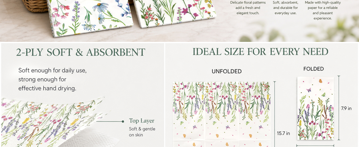 wildflower napkins
