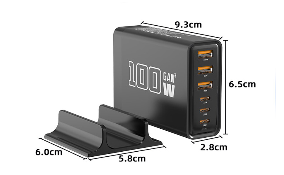 3A3C usb charger-black