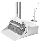 CQT Broom and Dustpan Set with Handle, Brush and Dustpan Set for Home Kitchen Cleaner Floor Sweep...