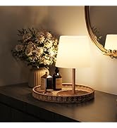 EZVALO Outdoor Cordless Table Lamp, IP65 Waterproof 4500mAh Rechargeble Shower Lamp, Dimmable Tou...