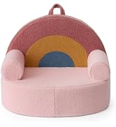 Blissful Diary Toddler Chair Comfy, Foam Kids Chair with Soft Teddy Plush, Toddler Reading Chair ...