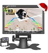 7" Backup Camera for Car Truck SUV, AHD 1080P Screen Reverse Rear View Camera, Easy Setup Plug-Pl...