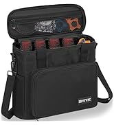IBVIVIC 4 Slots Wireless Microphone Case with Foam, Microphone Carry Travel Bag with Shoulder Str...