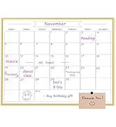 Dry Erase Monthly Calendar Whiteboard, 13