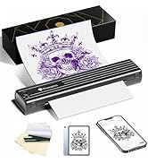Phomemo TP83 Wireless Tattoo Stencil Printer, Upgraded Thermal Tattoo Printer Machine with 10pcs ...