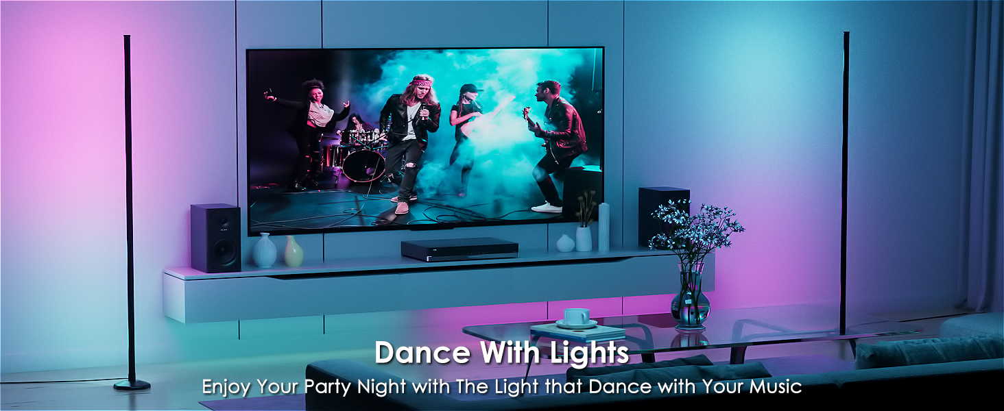 led corner floor lamp