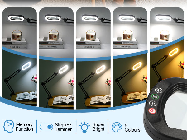 LED lighted magnifying glass