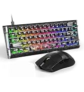 ATTACK SHARK R68 HE&amp;X11Ultra Gaming Keyboard and Mouse Combo,8KHz Rapid Trigger Keyboard,PAW3950M...