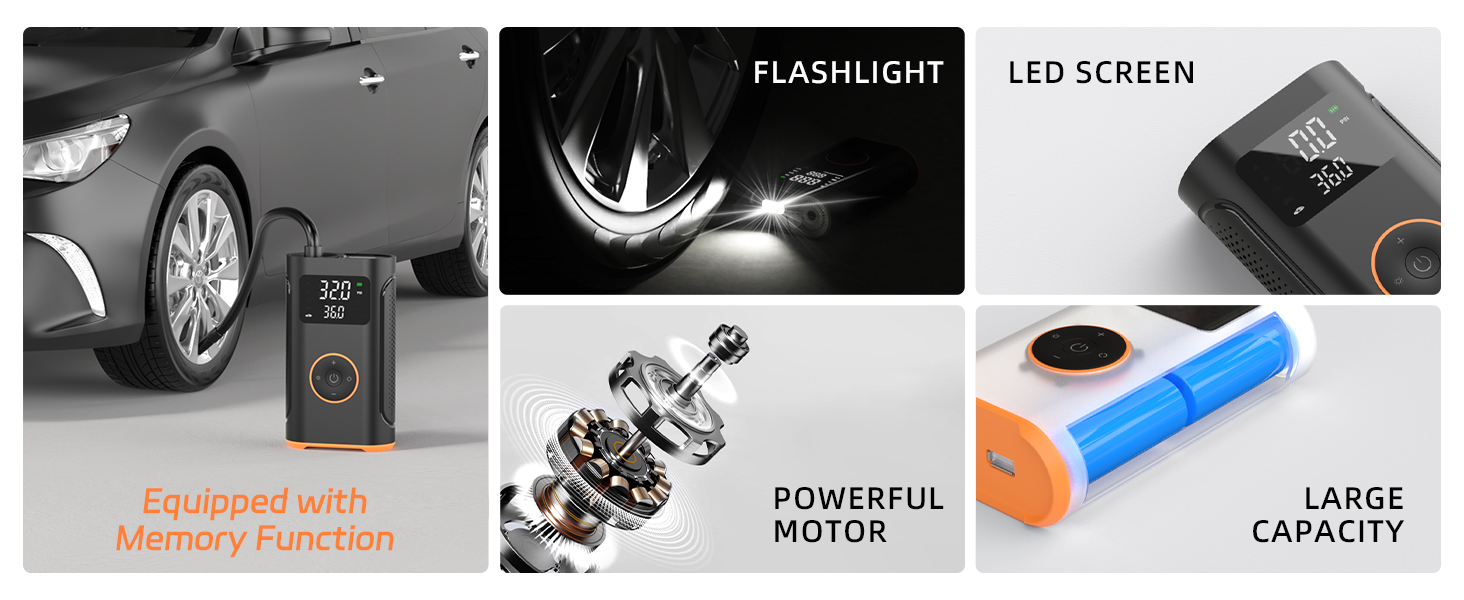 tire inflator portable air compressor