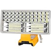 Choerinton LED Work Light Compatible with Dewalt 20V Max Li-ion Battery DCB206 DCB200,4200LM Outd...