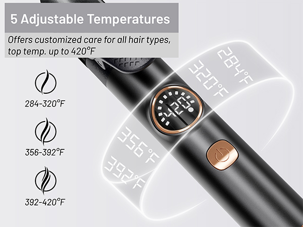 5 adjustable temperatures