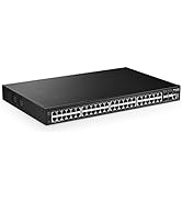 MokerLink 48 Port Gigabit Managed Switch, 48 Port GE, 4x10G SFP+, 1 Console Port, 1 USB Port, L3 ...