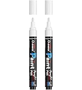 Overseas White Paint Pens Paint Markers - Permanent Acrylic Markers 2 Pack, Water Based, Quick Dr...