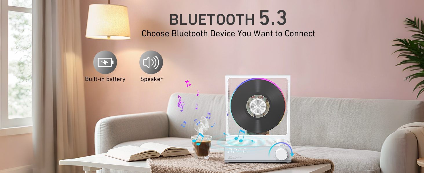 desktop cd player with speakers