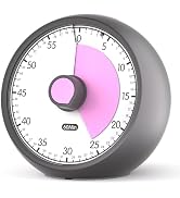 Conchstar Visual Timer 60-Minute, Kids Timer for Homeschool Desk, Time Management Tools with Sile...