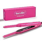 Terviiix Mini Flat Iron and Hair Straightener for Short Hair, Edges, and Pixie Cut - 3/10 Inch Sk...