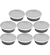 BOPOREAE Desk Grommet 2" (50 mm), Desk Cord Hole Cover, Cable Grommet ABS Plastic, Desk Hole Grom...