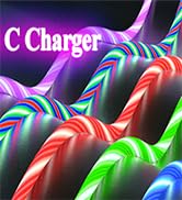 Light up usb c to type c charger cord