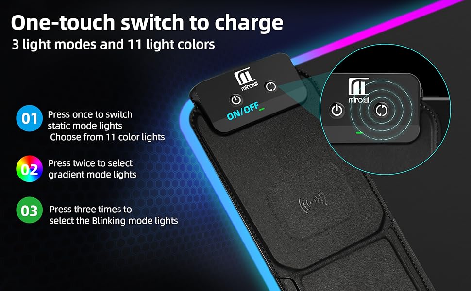 phone charger mouse pad