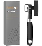 Beneno Can Opener, Side Cut Safety Can Opener Manual Smooth Edge with Durable Sharp Blade, Safe C...