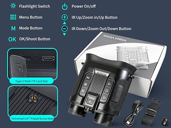 Infrared Vision, Infrared Binoculars for Hunting, Camping &amp; Security