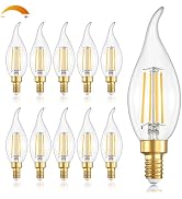 weddeg LED Candelabra Bulb 40W Equivalent E12 LED Bulb Dimmable 2700K Soft Warm White, 4W 460LM C...