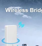 Outdoor Wireless Bridge, NICGIGA 5.8G 3KM Transmission WiFi Point-to-Point Wireless Ethernet Brid...