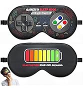 BeeVines 100% Real Mulberry Silk Sleep Mask 2 Pack, Original Design Game Themed Pure Silk Blackou...
