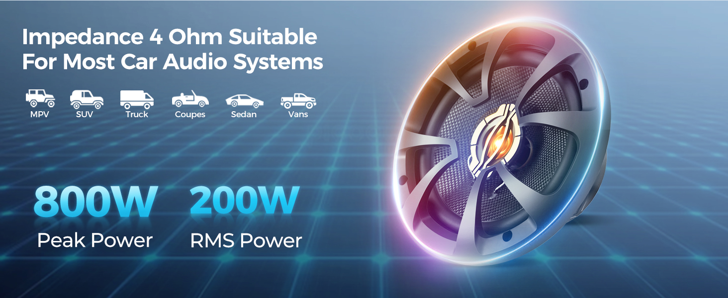 6.5&amp;#34;Coaxial Car Speakers