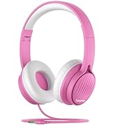 TuneFlux Upgraded Kids Headphones, Wired Toddler Headphones, 85dB Limited Volume On Ear Headphone...