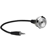 YiKaiEn 3.5mm TRS Stereo Panel Mount Adapter - Threaded Round Connector, Male to Female Short Cab...