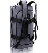 Haimont Gym Duffel Backpack Bag for Men Large Sports Duffle Bags with Backpack Straps for Hiking ...