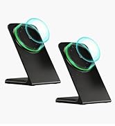 2 Pack MagSafe Charger Stand 15W Magnetic Wireless Charger for iPhone 17/16/15/14/13/12 Series (O...