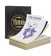 ORGBRO Tattoo Transfer Paper 100 Sheets, A4 Size 8.26" x 11.69", Anti-Wrinkle Direct-Print Therma...