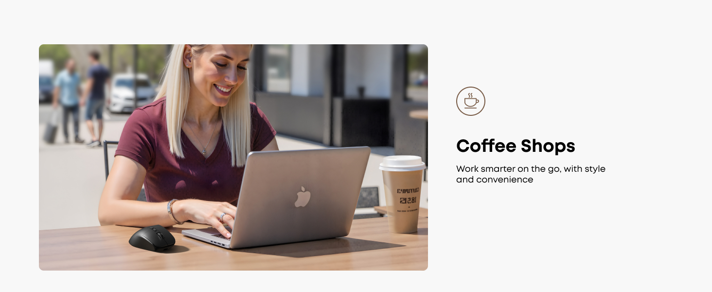 Wireless Ergonomic Mouse for Coffee Bar