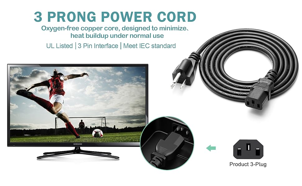 3 PRONG POWER CORD